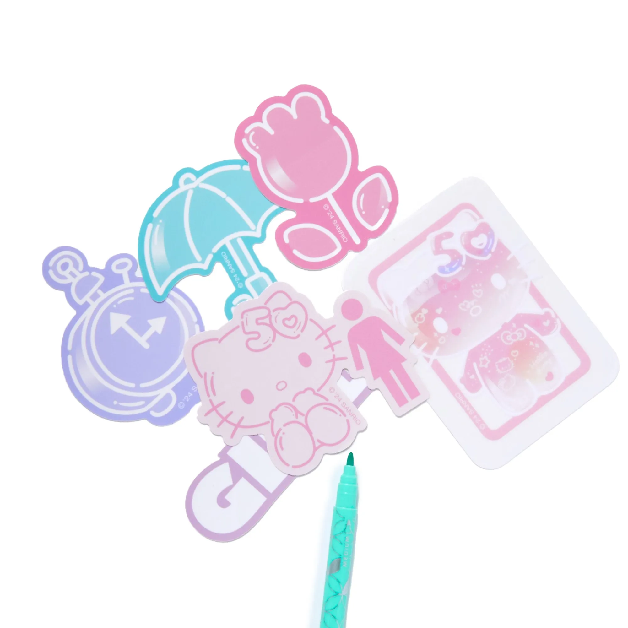 Girl Skateboards Hello Kitty x GIRL 6-pc Sticker Pack (50th Anniv.)