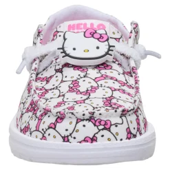 Kids Hey Dude Inc Hello Kitty x HEYDUDE Wendy All-Over Print Slip-On Shoe (Youth)