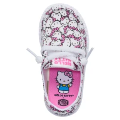 Kids Hey Dude Inc Hello Kitty x HEYDUDE Wendy All-Over Print Slip-On Shoe (Toddler)
