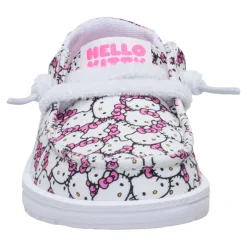 Kids Hey Dude Inc Hello Kitty x HEYDUDE Wendy All-Over Print Slip-On Shoe (Toddler)