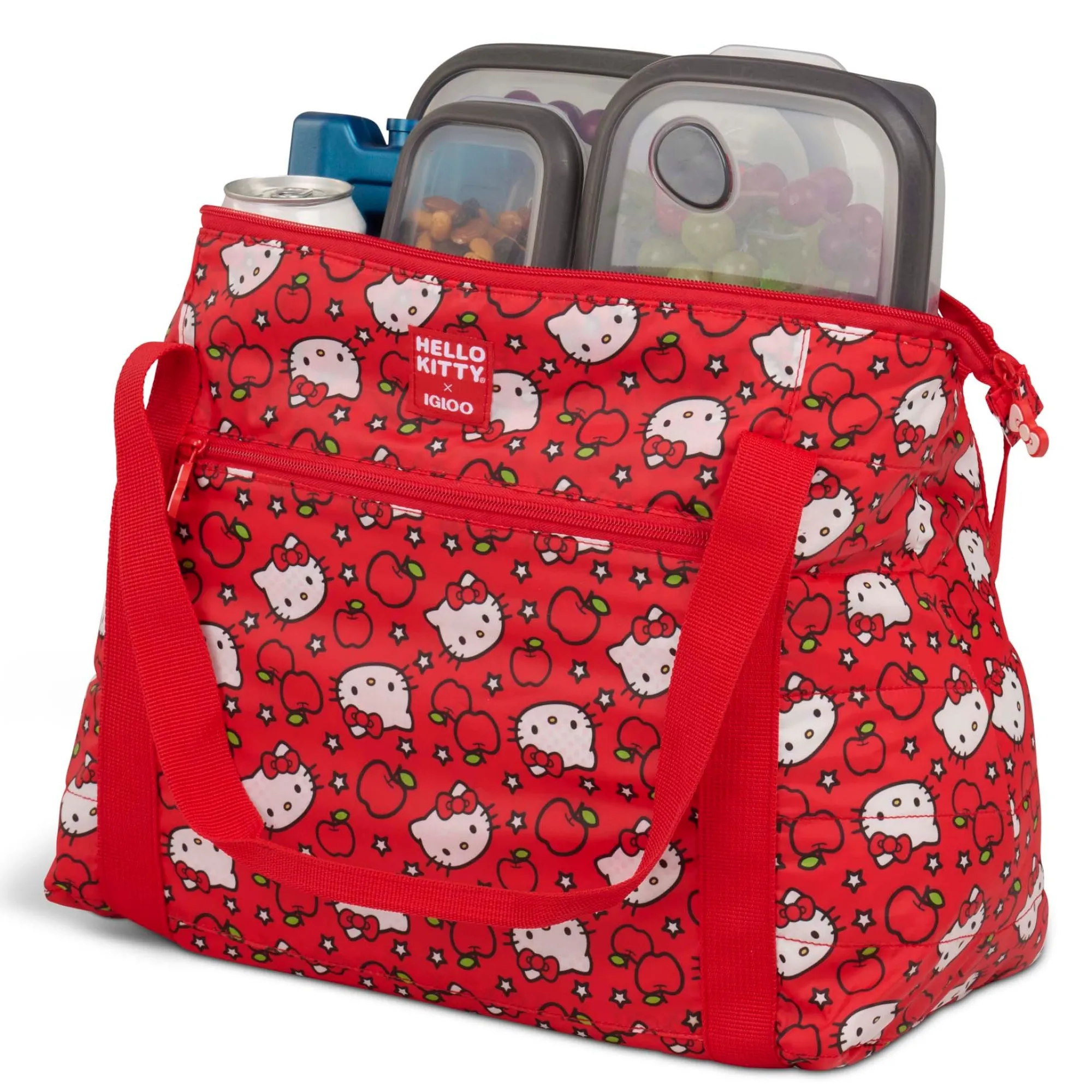 Igloo Products Corp Hello Kitty x Igloo Apples Packable Puffer 20-Can Cooler Bag