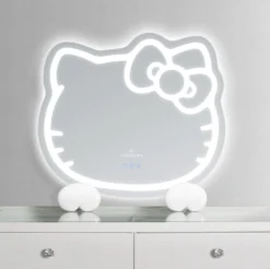 Impressions Vanity Co. Hello Kitty x Impressions Vanity RGB Wall Mirror 2.0 W/ Bluetooth Speakers and Specialty Base