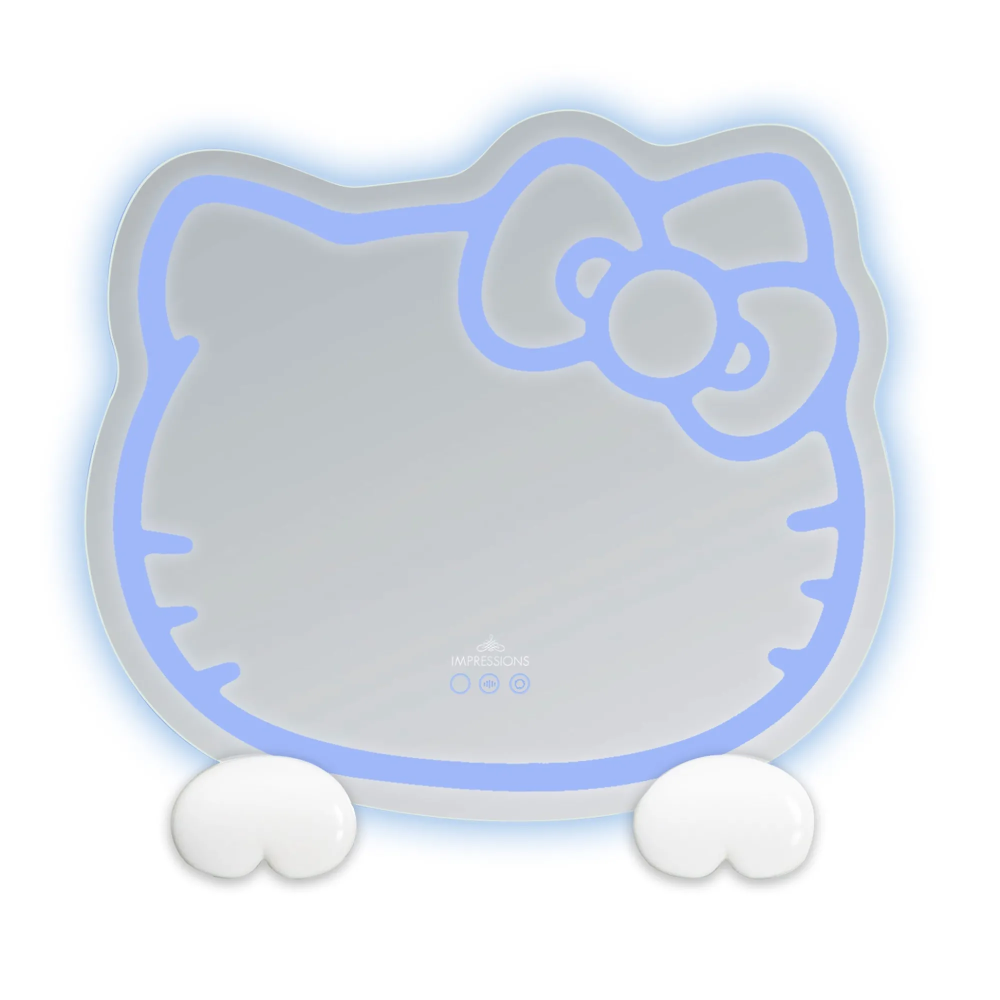 Impressions Vanity Co. Hello Kitty x Impressions Vanity RGB Wall Mirror 2.0 W/ Bluetooth Speakers and Specialty Base