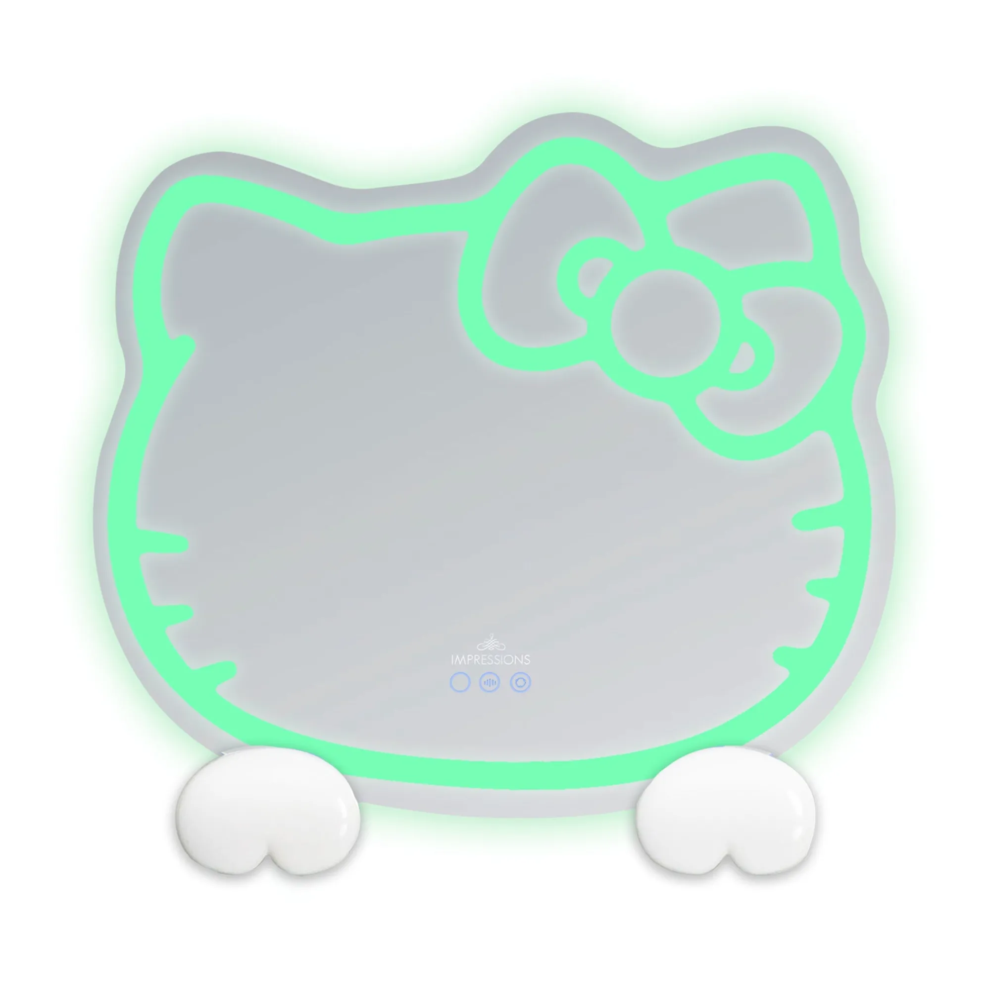 Impressions Vanity Co. Hello Kitty x Impressions Vanity RGB Wall Mirror 2.0 W/ Bluetooth Speakers and Specialty Base