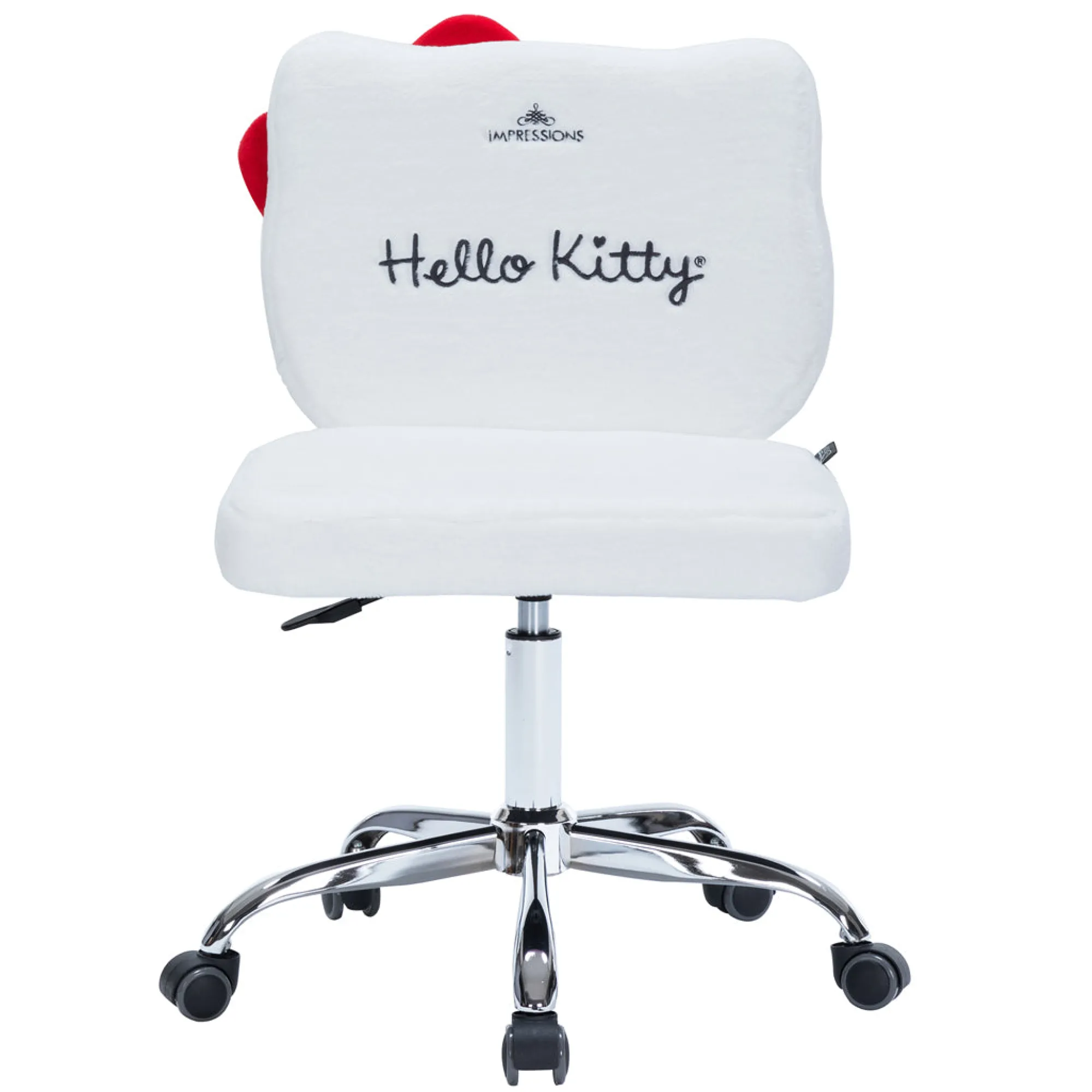 Impressions Vanity Co. Hello Kitty x Impressions Vanity Teddy Fur Swivel Chair