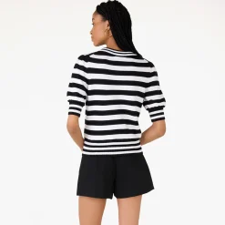 Kate Spade Hello Kitty x New York Puff Sleeve Intarsia Sweater