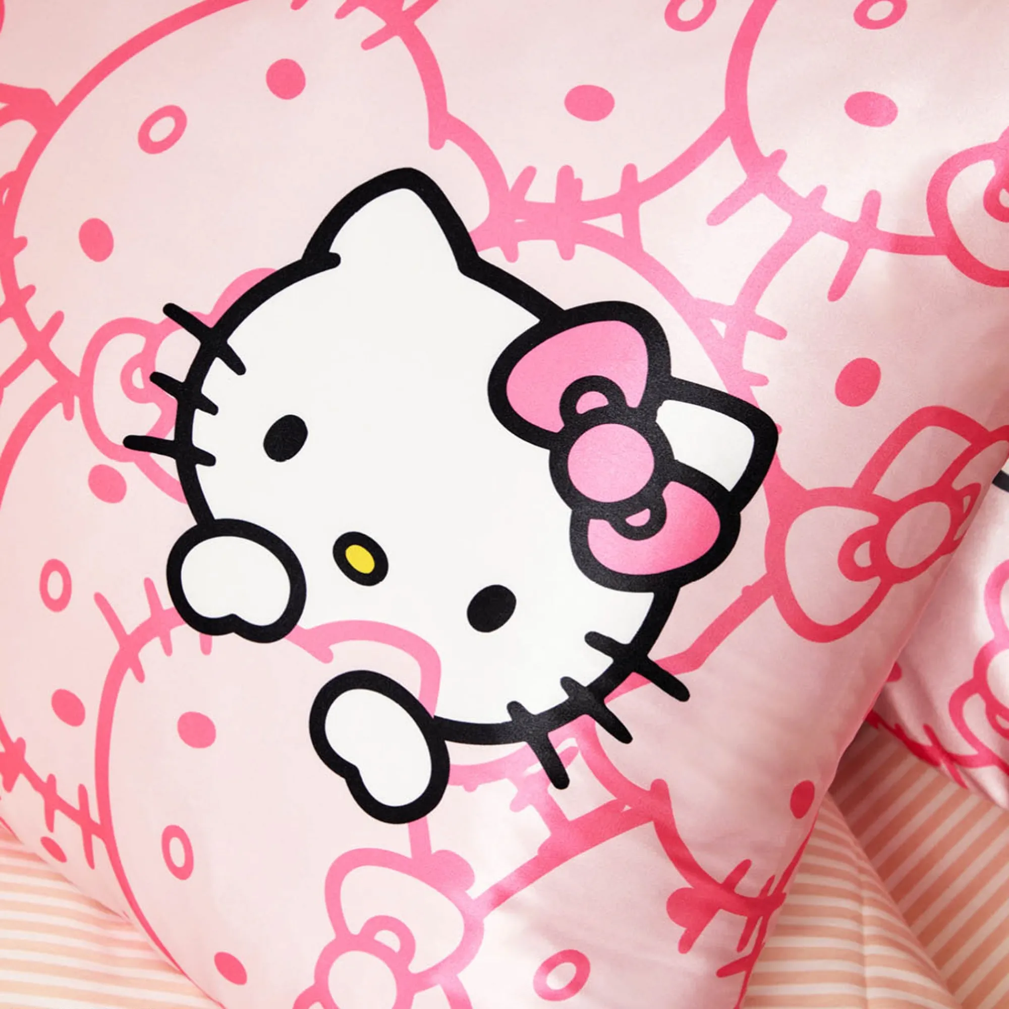 Kitsch LLC Hello Kitty x Kitsch Faces Pillowcase