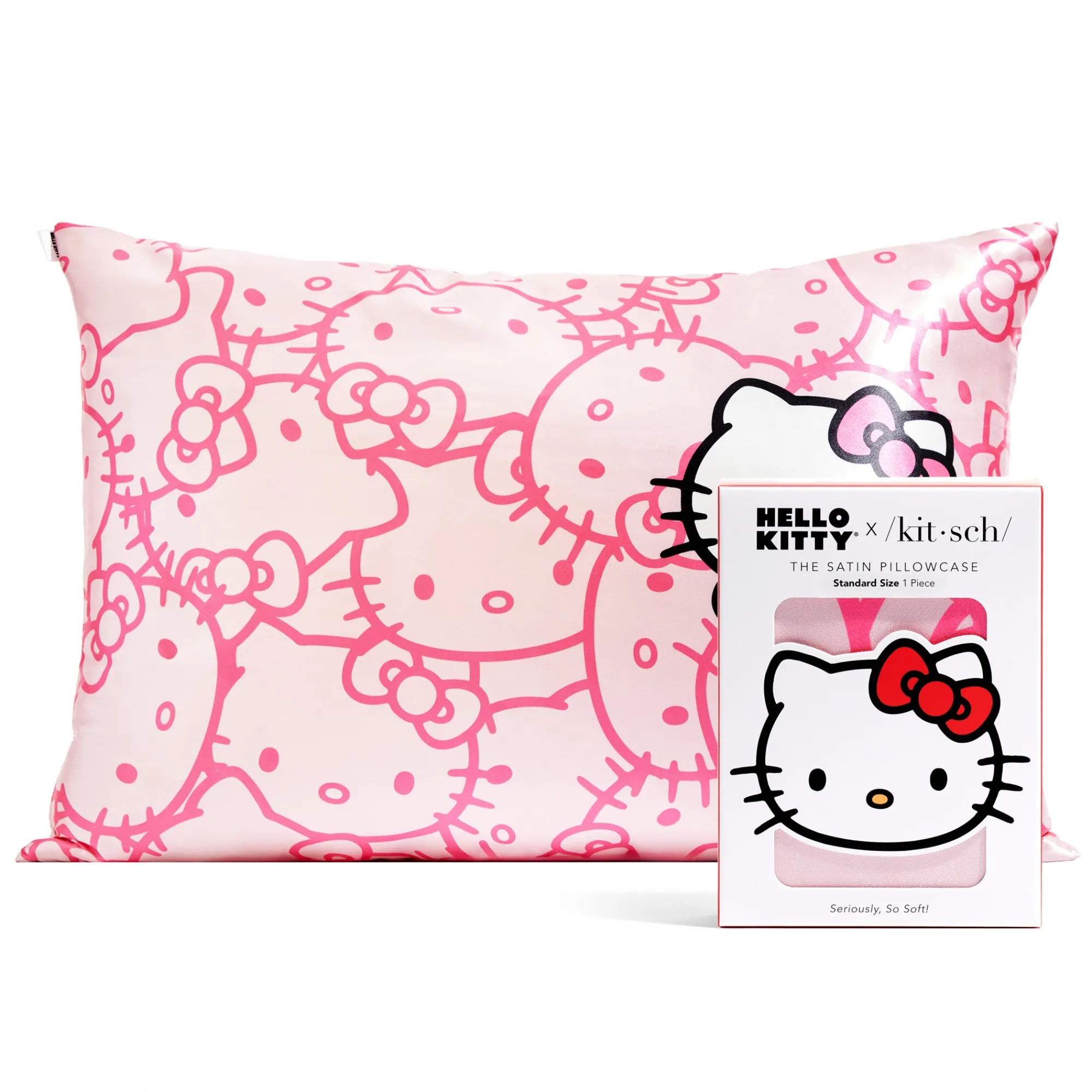Kitsch LLC Hello Kitty x Kitsch Faces Pillowcase