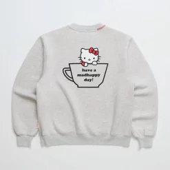 MADHAPPY Hello Kitty x Midweight Fleece Crewneck (Campus)