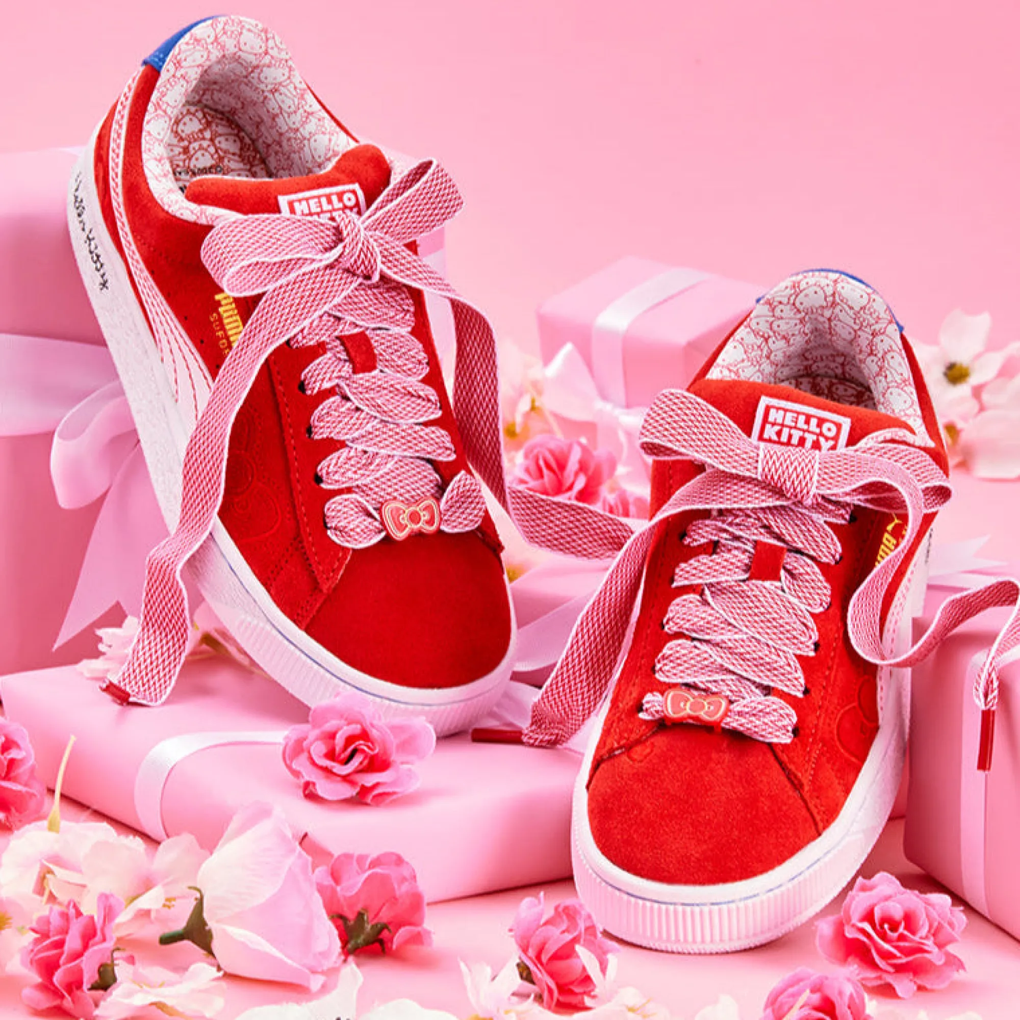 PUMA Hello Kitty x Bow Suede XL Sneaker (Women's)