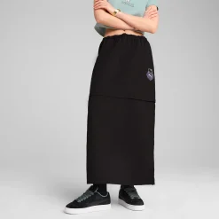 PUMA Hello Kitty x Woven Convertible Maxi Skirt ( Black)