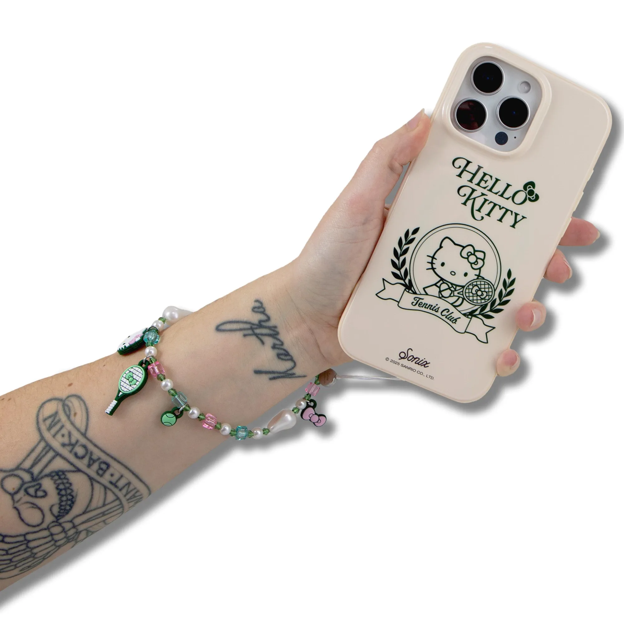 BySonix Inc. Hello Kitty x Sonix Tennis Club Beaded Smartphone Wrist Strap