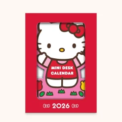 Studio Oh! Hello Kitty x 2026 Mini Desk Calendar with Wood Stand