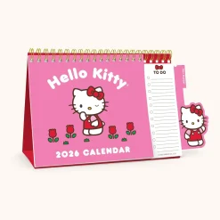 Studio Oh! Hello Kitty x 2026 Standing Desk Easel Calendar with Pen Holder