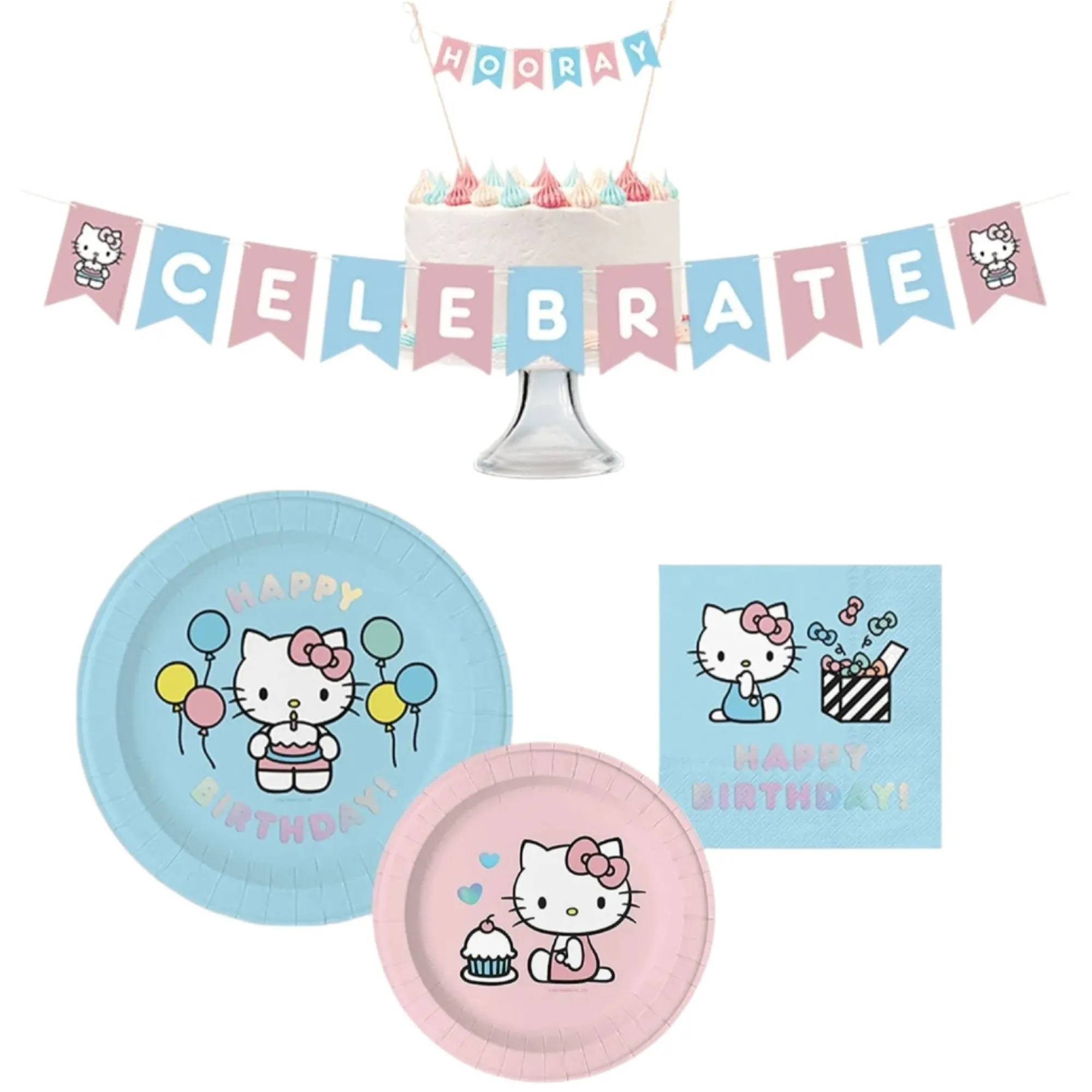 Studio Oh! Hello Kitty x Happy Birthday Paper Party Pack