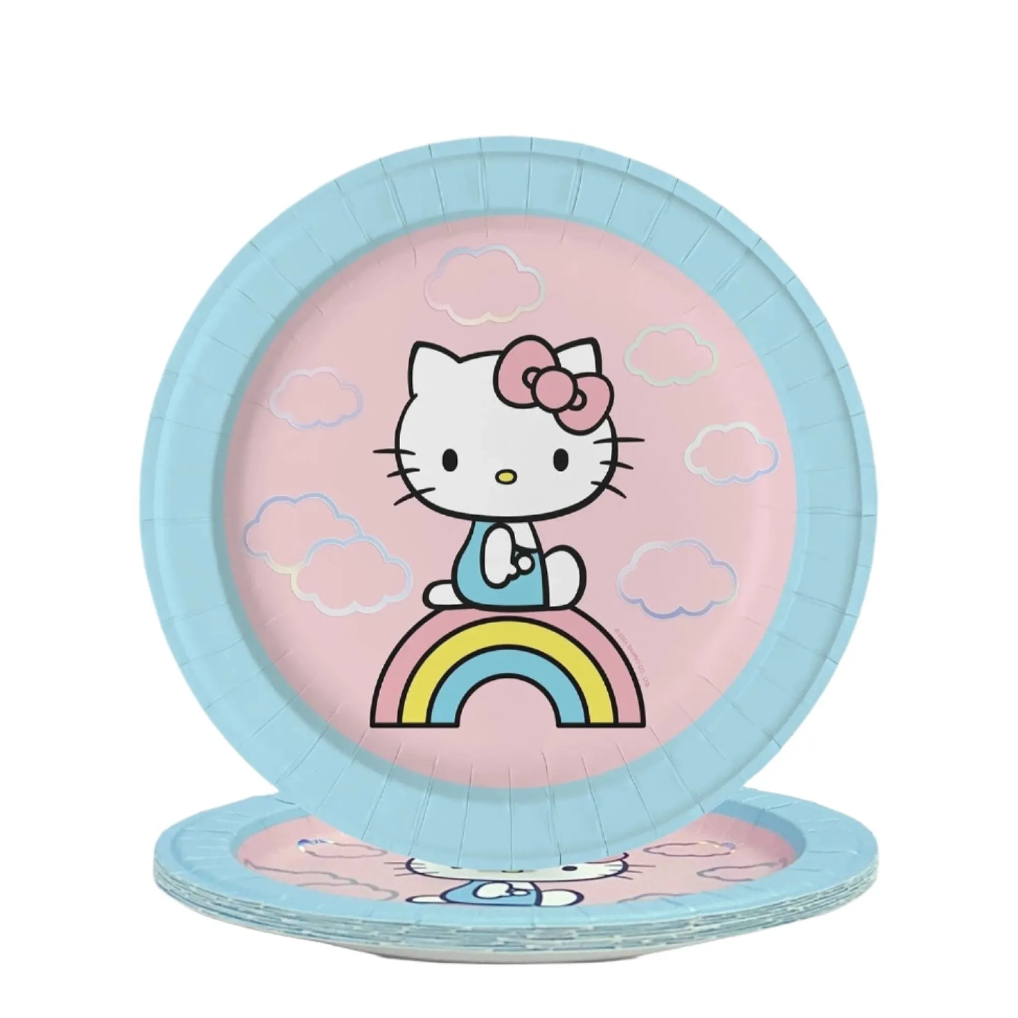 Studio Oh! Hello Kitty x Rainbow Skies Luncheon Plates