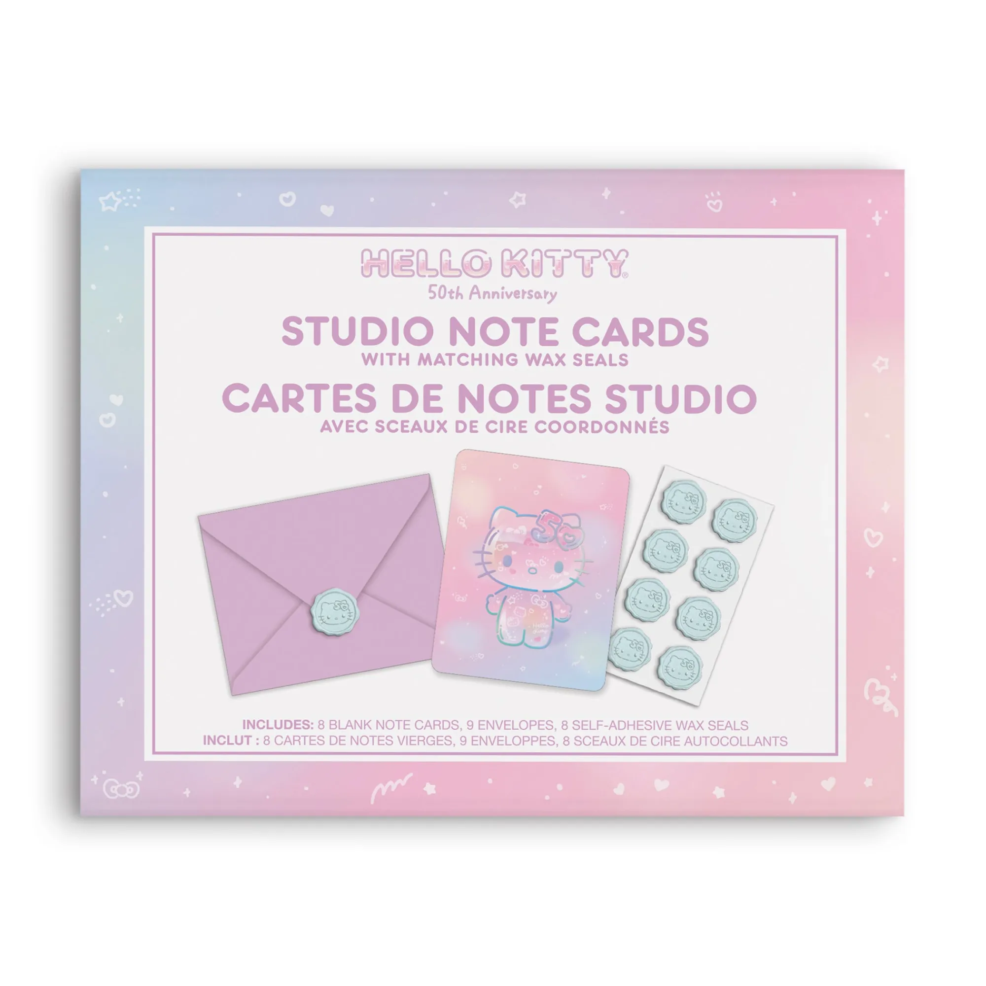 Orange Circle Hello Kitty x Studio Oh! 50th Anniversary 25-Pc Note Cards & Wax Seals Set
