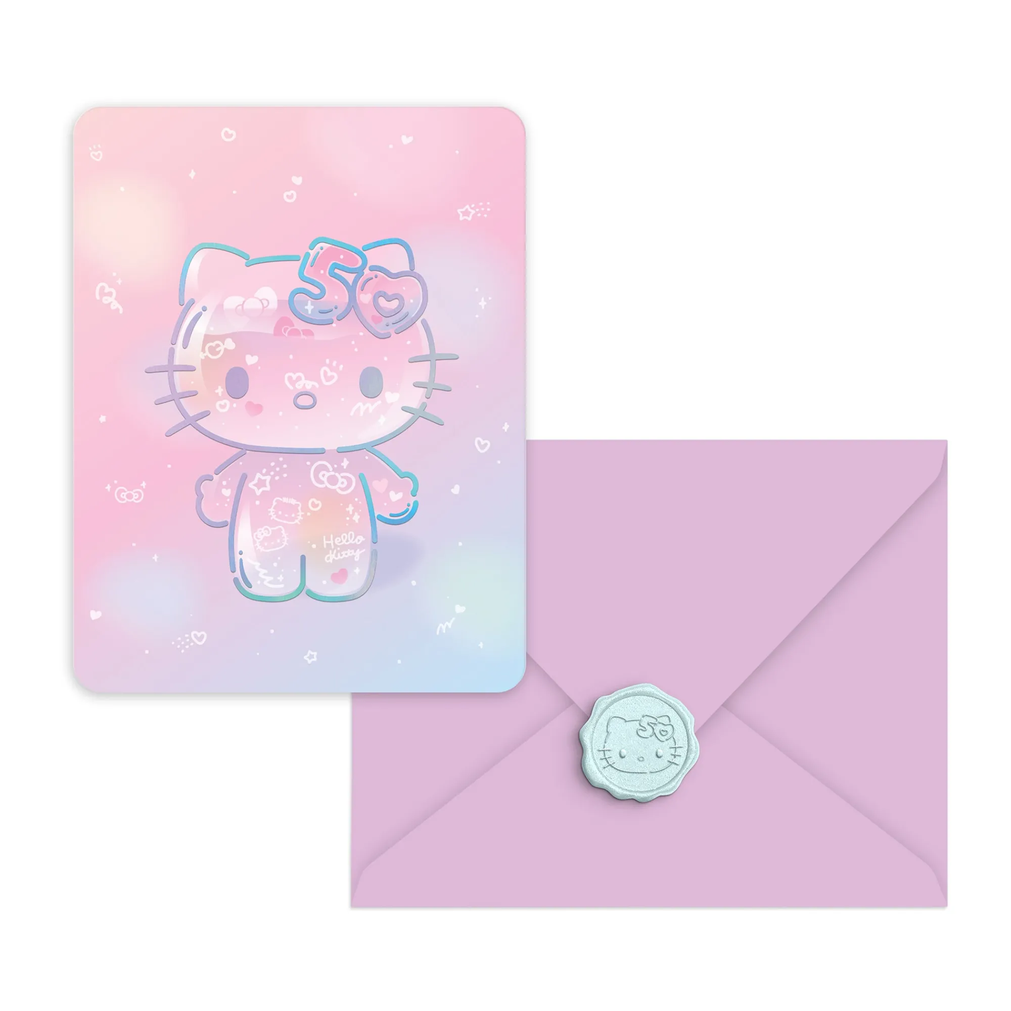 Orange Circle Hello Kitty x Studio Oh! 50th Anniversary 25-Pc Note Cards & Wax Seals Set