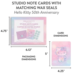 Orange Circle Hello Kitty x Studio Oh! 50th Anniversary 25-Pc Note Cards & Wax Seals Set
