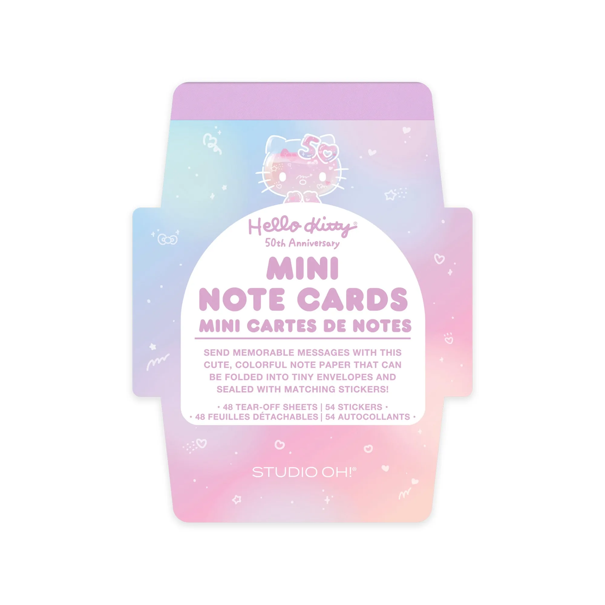 Orange Circle Hello Kitty x Studio Oh! 50th Anniversary Mini Note Cards and Sticker Set