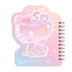 Orange Circle Hello Kitty x Studio Oh! 50th Anniversary Die-Cut Spiral Notebook