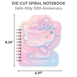 Orange Circle Hello Kitty x Studio Oh! 50th Anniversary Die-Cut Spiral Notebook
