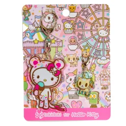 NAKAJIMA CORPORATION Hello Kitty x Tokidoki Keychain and Zipper Pull Duo (Kawaii Carnival)