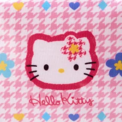 Japan Original Hello Kitty Zipper Pouch (Floral Houndstooth Series)