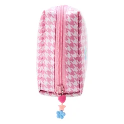 Japan Original Hello Kitty Zipper Pouch (Floral Houndstooth Series)