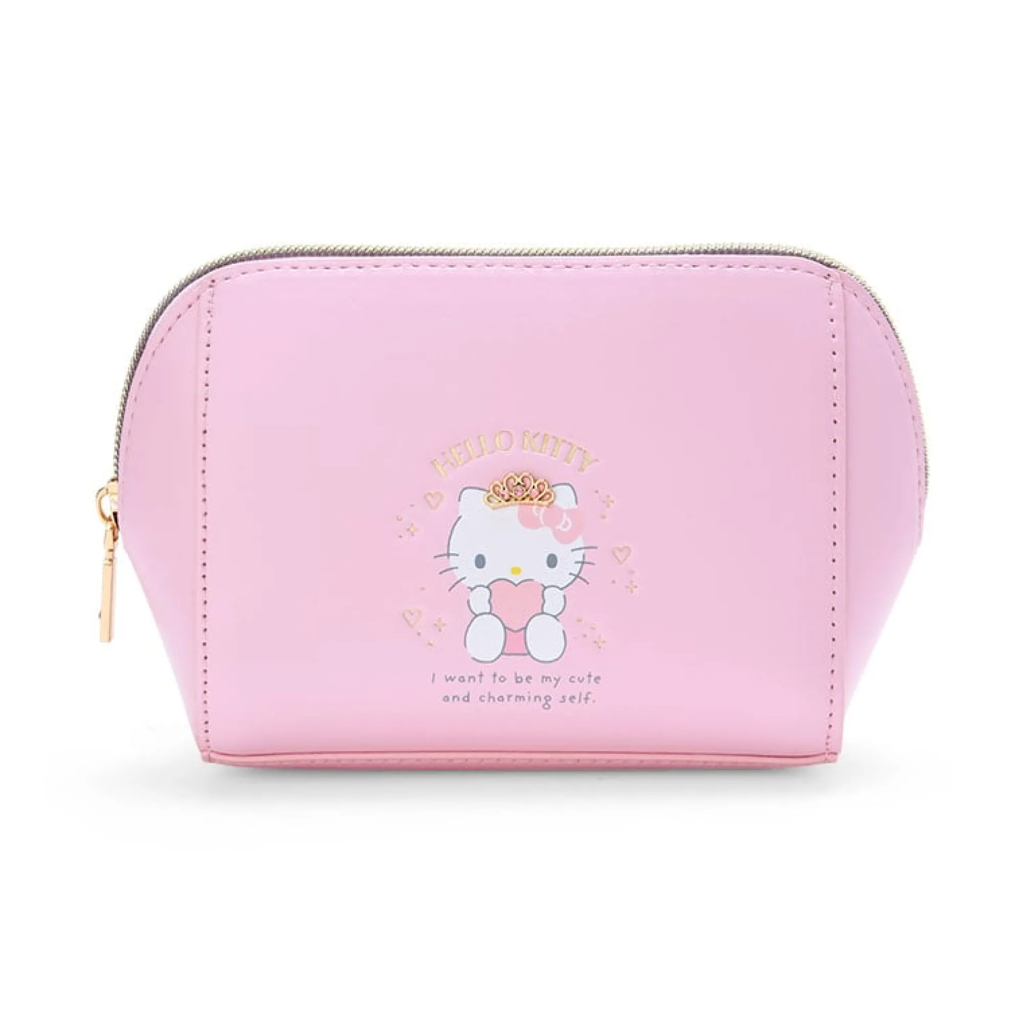Japan Original Hello Kitty Zipper Pouch (Dainty Tiara Series)
