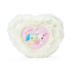 Japan Original Jewelpet Plush Zipper Pouch (Heisei Fluffy Heart Series)