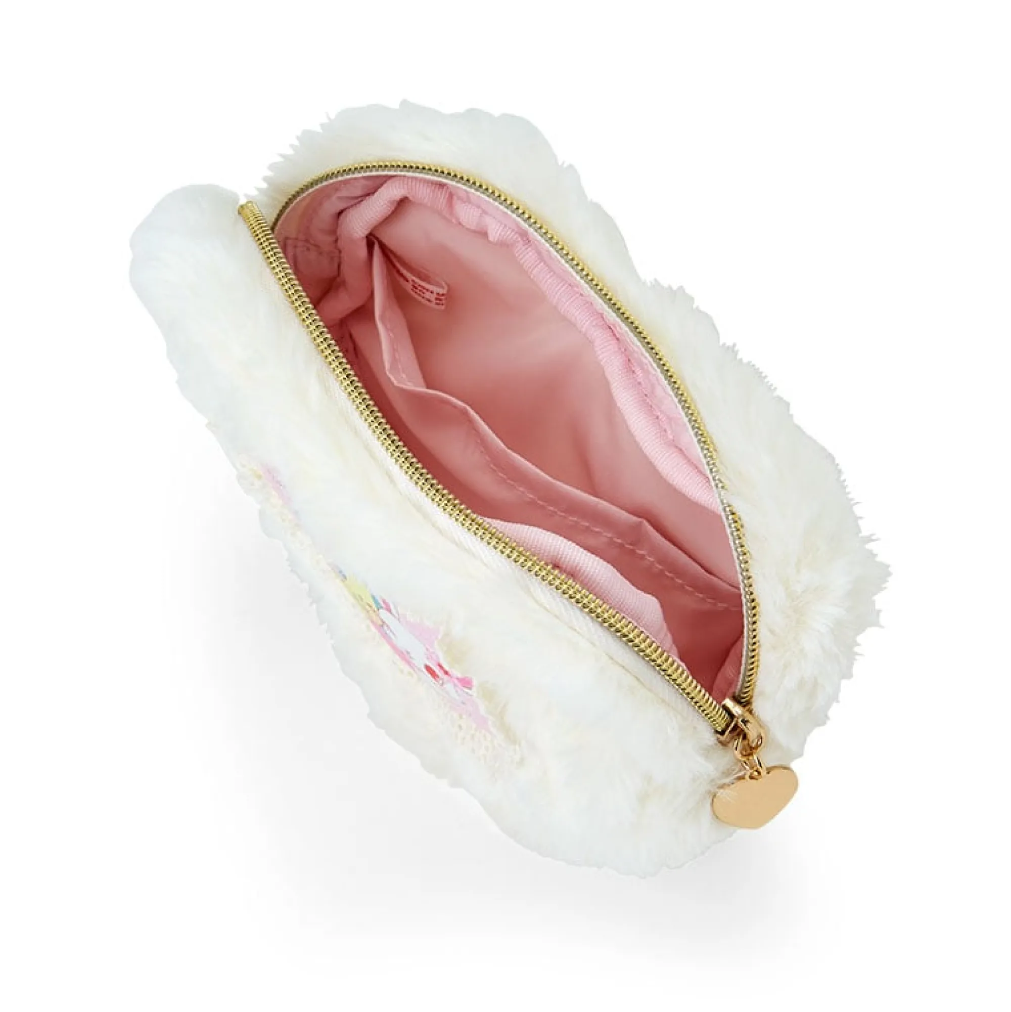 Japan Original Jewelpet Plush Zipper Pouch (Heisei Fluffy Heart Series)