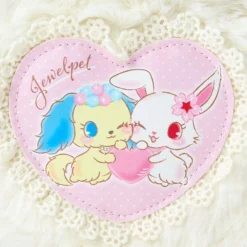 Japan Original Jewelpet Plush Zipper Pouch (Heisei Fluffy Heart Series)