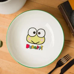 Silver Buffalo Keroppi Ceramic Dinner Bowl (Snacktime)