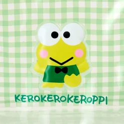 Japan Original Keroppi Clear Gingham Zipper Pouch