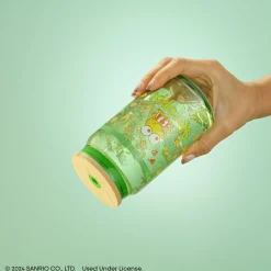 JoyJolt Keroppi Favorite Flavor Lidded Glass Tumbler