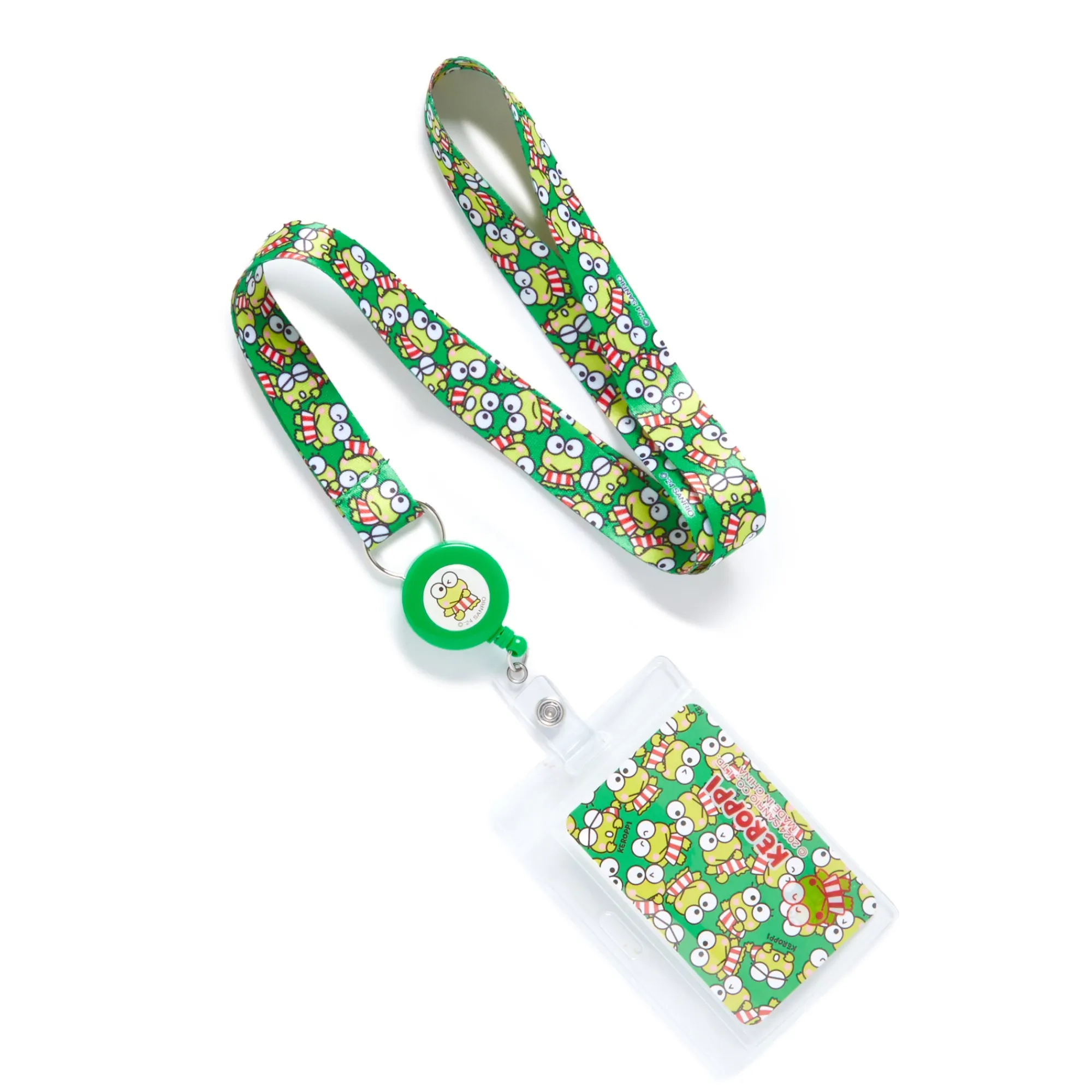NAKAJIMA CORPORATION Keroppi ID Badge Holder (All-Over Series)