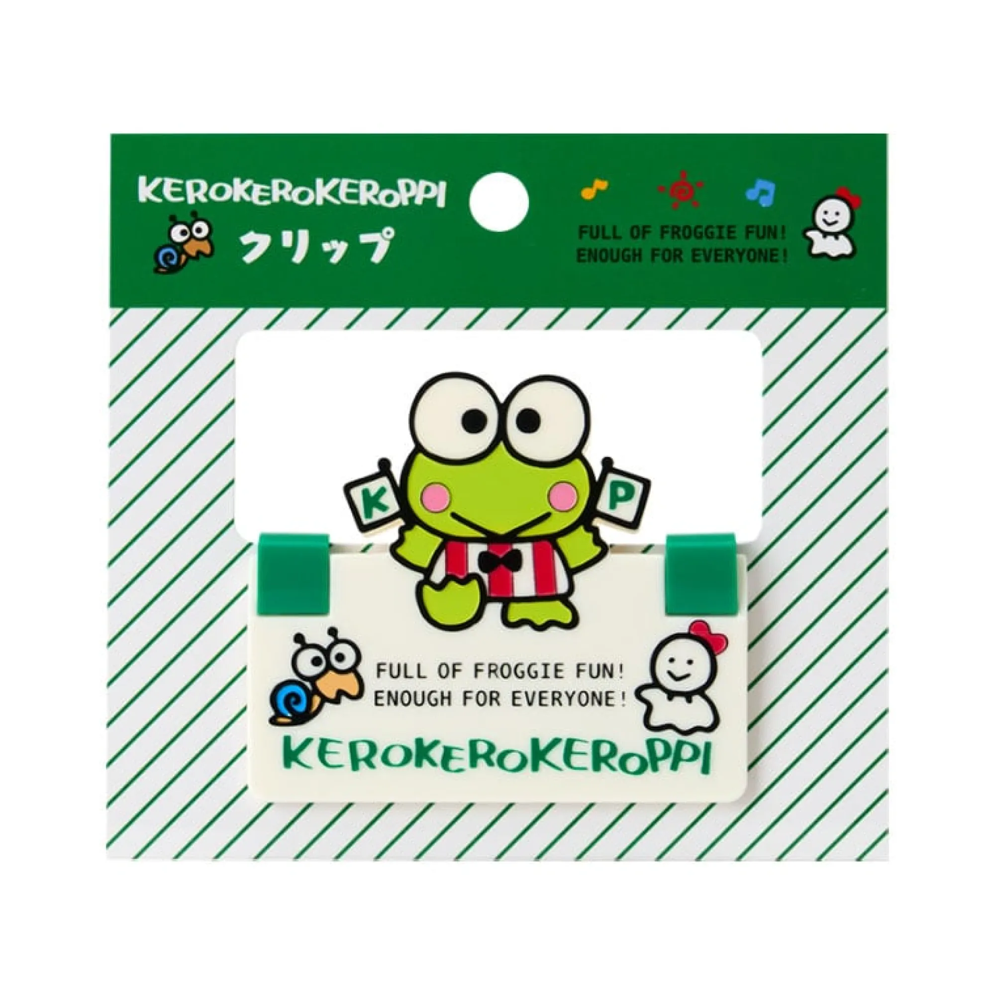 Japan Original Keroppi Large Paper Clip (Sanrio Forever Series)