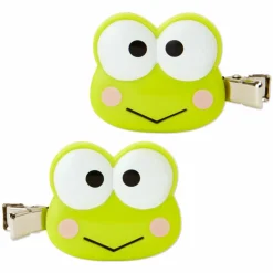 Japan Original Keroppi Mini Hair Clip Set