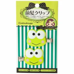 Japan Original Keroppi Mini Hair Clip Set