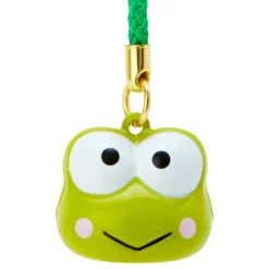 Japan Original Keroppi Mini Mascot Bell Charm