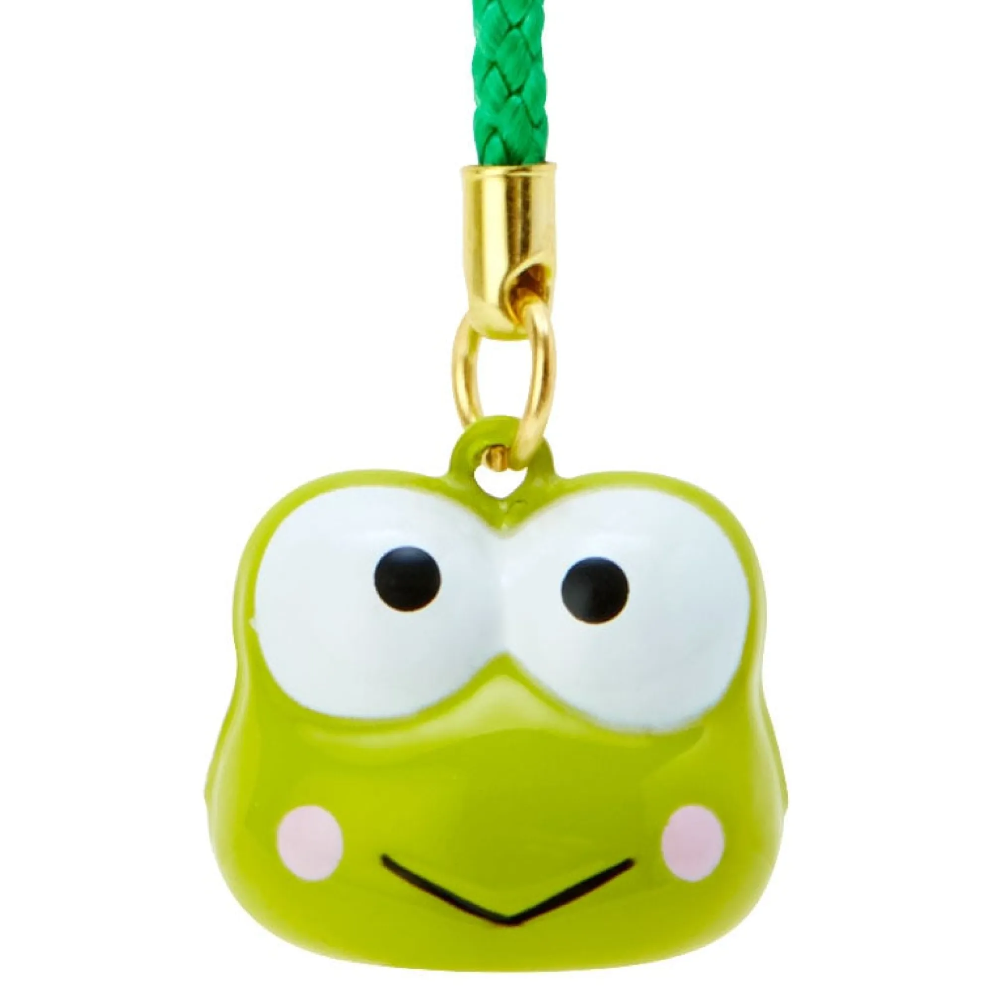 Japan Original Keroppi Mini Mascot Bell Charm