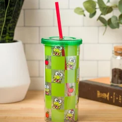Silver Buffalo Keroppi 20oz Apples Travel Tumbler