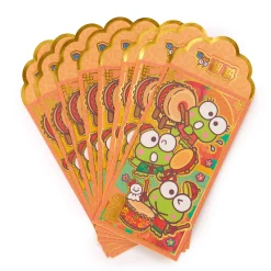 Global Original Keroppi 8-pc Vertical Enclosure Envelopes (Gold)