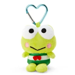 Japan Original Keroppi Plush Mascot All My Heart Keychain
