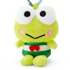Japan Original Keroppi Plush Mascot All My Heart Keychain