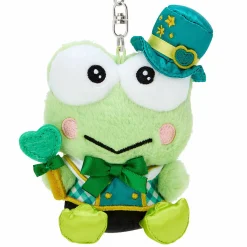 Japan Original Keroppi Plush Mascot Keychain (Love You More Series)
