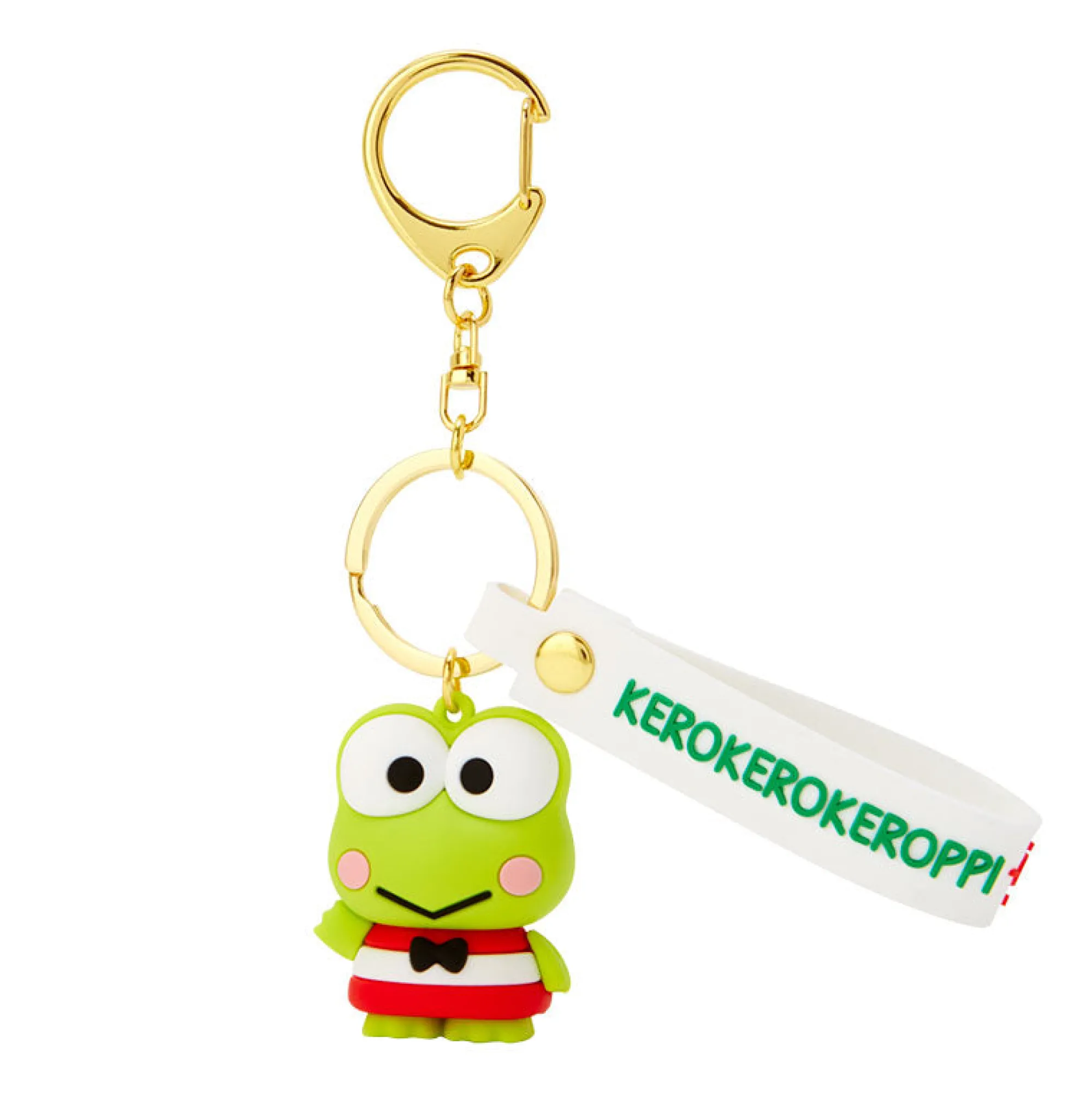 Japan Original Keroppi Signature Keychain