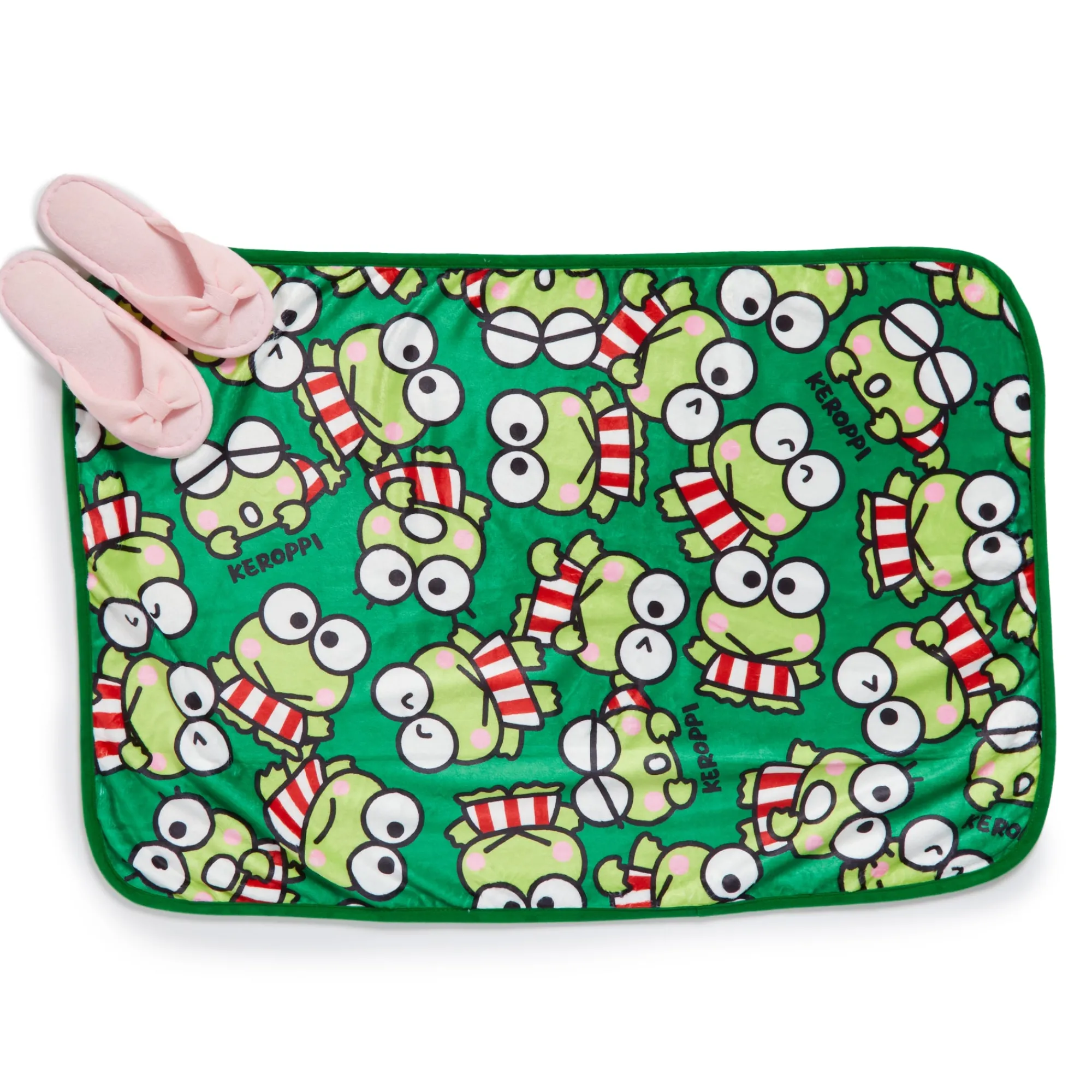 NAKAJIMA CORPORATION Keroppi Throw Blanket (All-Over Series)