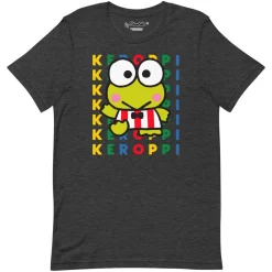 Printful Keroppi Watashi Wa T-Shirt (Black)